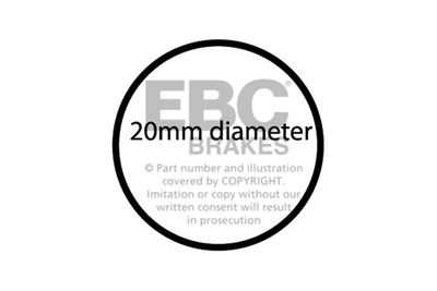 комплект спирачно феродо, дискови спирачки EBC Brakes DP177