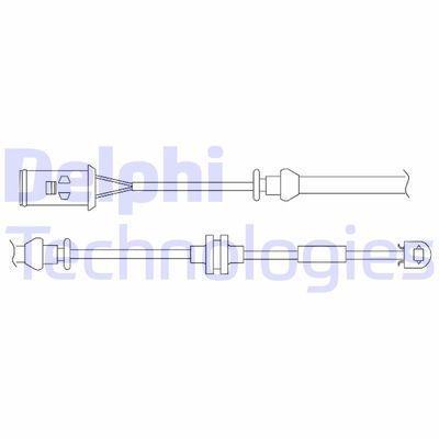 Сигнализатор, износ тормозных колодок DELPHI LZ0176 для OPEL COMBO