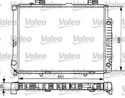 VALEO 731292 Радіатор охолодження двигуна для MERCEDES-BENZ (Мерседес)