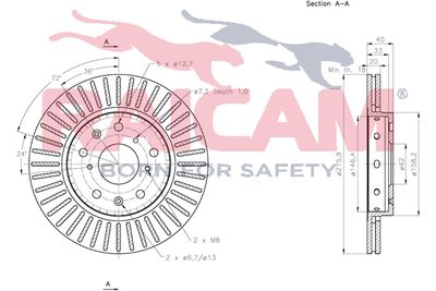 Тормозной диск RAICAM RD01300 для SUZUKI SWIFT