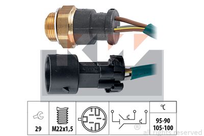 KW 550 644 Датчик температуры охлаждающей жидкости  для OPEL (Опель)