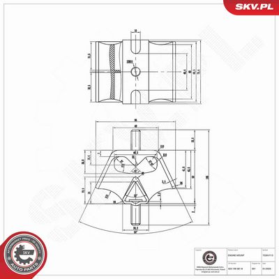 SUPORT MOTOR ESEN SKV 75SKV113 5