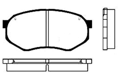 Kavo Parts Комплект тормозных колодок, дисковый тормоз