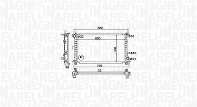 MAGNETI MARELLI Kühler, Motorkühlung