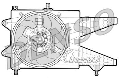 DENSO DER09041 Вентилятор системы охлаждения двигателя  для FIAT IDEA (Фиат Идеа)