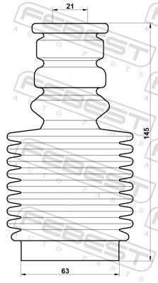 Dust Cover Kit, shock absorber RNSHB-MEGIIIF-KIT