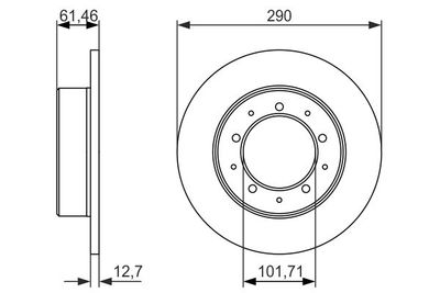 BOSCH 0 986 479 631 Тормозные диски  для LAND ROVER DEFENDER Pick Up (L316) 4.0 4x4
