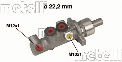Главный тормозной цилиндр METELLI 05-0309 для RENAULT KANGOO