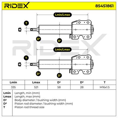 амортисьор RIDEX