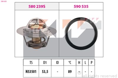 TERMOSTAT LICHID RACIRE KW 580630