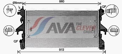 RADIATOR RACIRE MOTOR AVA Clever Choice CN2320 1