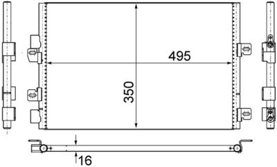 Skraplacz, klimatyzacja MAHLE AC 525 000S