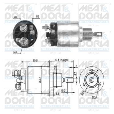 MEAT & DORIA 46003 Тяговое реле, стартер для VW TOUAREG (CR7)