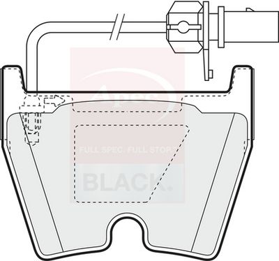 APEC Brake Pad Set, disc brake PAD1378B