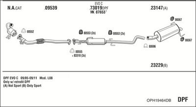SISTEM DE ESAPAMENT WALKER OPH19464DB