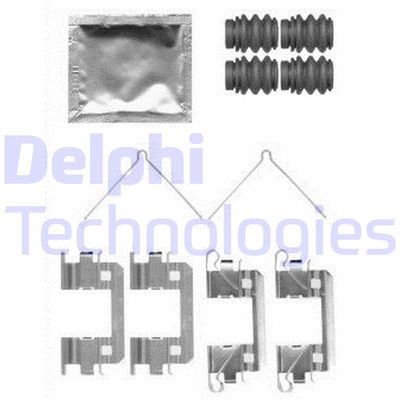 Комплектующие, колодки дискового тормоза DELPHI LX0568 для HONDA CR-Z
