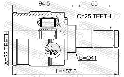 Joint Kit, drive shaft 1211-I30LH