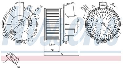 VENTILATOR HABITACLU NISSENS 87021 5