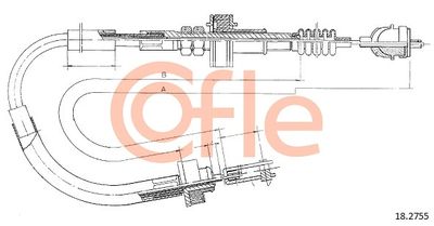 Трос, управление сцеплением COFLE 92.18.2755 для ISUZU PIAZZA