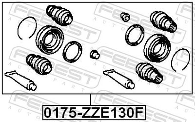 Ремкомплект, тормозной суппорт 0175-ZZE130F