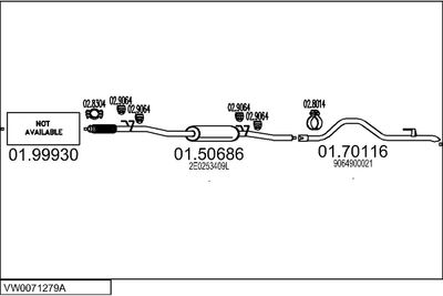 SISTEM DE ESAPAMENT MTS VW0071279A019418