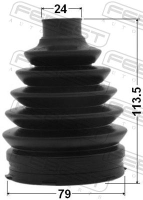 Bellow, drive shaft 0117P-1NZFE