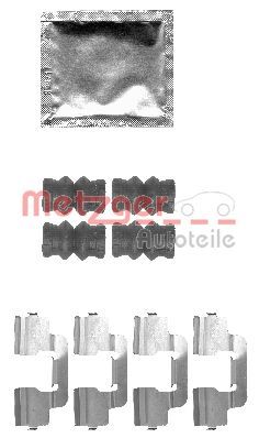 Комплектующие, колодки дискового тормоза METZGER 109-1797 для PEUGEOT RCZ
