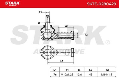 накрайник на напречна кормилна щанга STARK SKTE-0280429