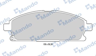 Комплект тормозных колодок, дисковый тормоз MANDO MBF015739 для ACURA MDX