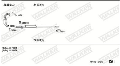 Изпускателна система WALKER MNK016125
