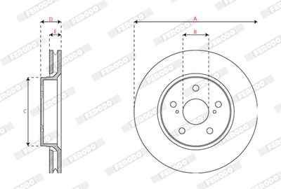 DISC FRANA FERODO DDF2852C 2