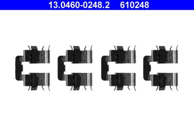 Комплектующие, колодки дискового тормоза ATE 13.0460-0248.2 для NISSAN MICRA