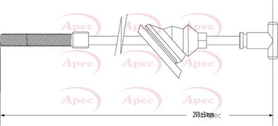 Cable Pull, parking brake APEC CAB1326