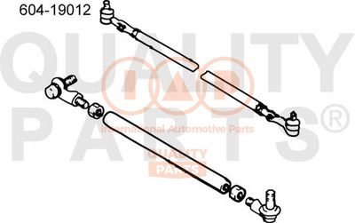 Наконечник поперечной рулевой тяги IAP QUALITY PARTS 604-19012 для ASIA MOTORS ROCSTA