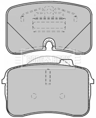 Комплект тормозных колодок, дисковый тормоз BORG & BECK BBP1363 для AUDI V8