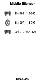 Střední tlumič výfuku FA1 MD001669