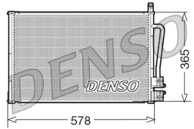 DENSO DCN10008 Радиатор кондиционера  для FORD FUSION (Форд Фусион)