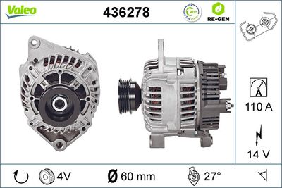 Alternator VALEO 436278