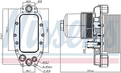 RADIATOR ULEI ULEI MOTOR NISSENS 90948 5