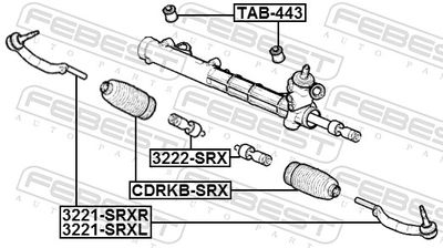 BURDUF CAUCIUC DIRECTIE FEBEST CDRKBSRX 1