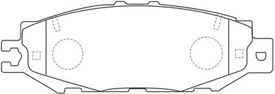 FIT FP0613 Тормозные колодки и сигнализаторы  для LEXUS LS (_F2_) 400 (UCF20_)