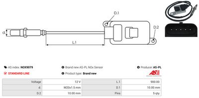 SENZOR NOX INJECTIE ADITIV AS-PL NOX9079 2