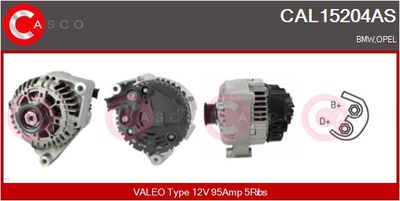 CASCO CAL15204AS Генератор  для BMW 3 (Бмв 3)