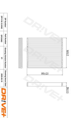 FILTRU AER HABITACLU DR!VE+ DP1110120362 1