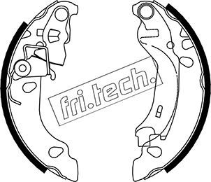 fri.tech. 1034.107 Ремкомплект барабанных колодок  для FIAT PANDA (169_) 1.2 (169AXF2A, 169AXF1A)
