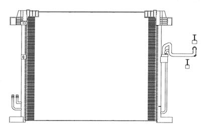 SAKURA Automotive 5251-9802 Радиатор кондиционера  для INFINITI  (Инфинити Еx)