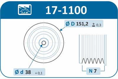 Belt Pulley, crankshaft 17-1100