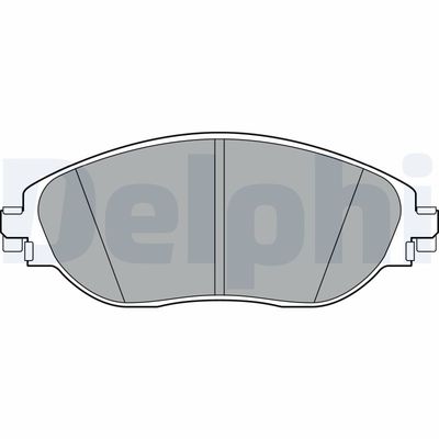 Zestaw klocków hamulcowych, hamulce tarczowe DELPHI LP3368