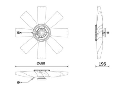 Sidur, radiaatoriventilaator