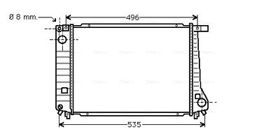 RADIATOR RACIRE MOTOR AVA QUALITY COOLING BW2086